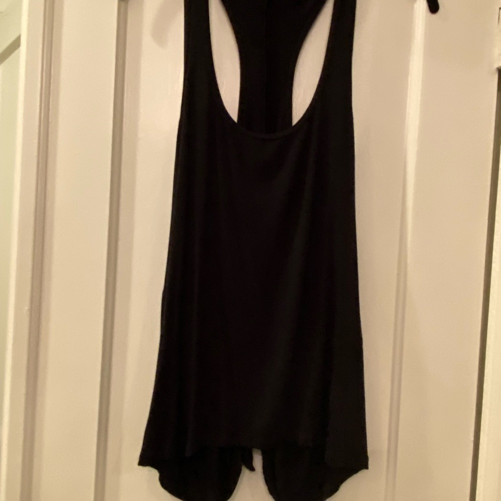 Beyond yoga racerback and tie back long tank L